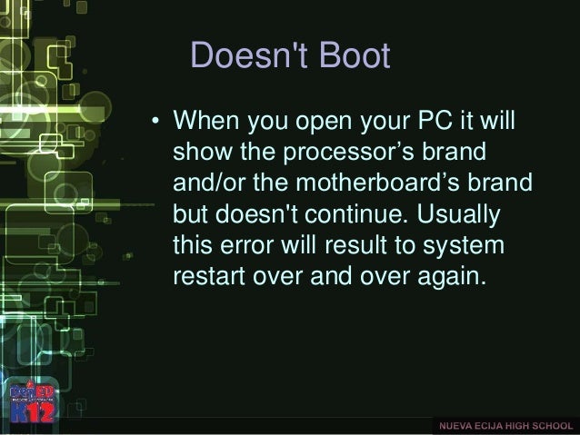 error codes